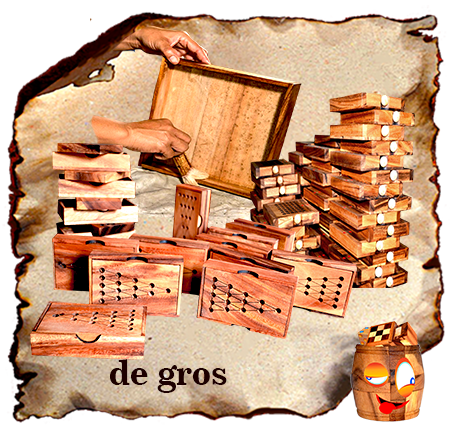 prix de gros et d'usine pour des jeux en bois et puzzle en bois fait à Chiang Mai Thaïlande